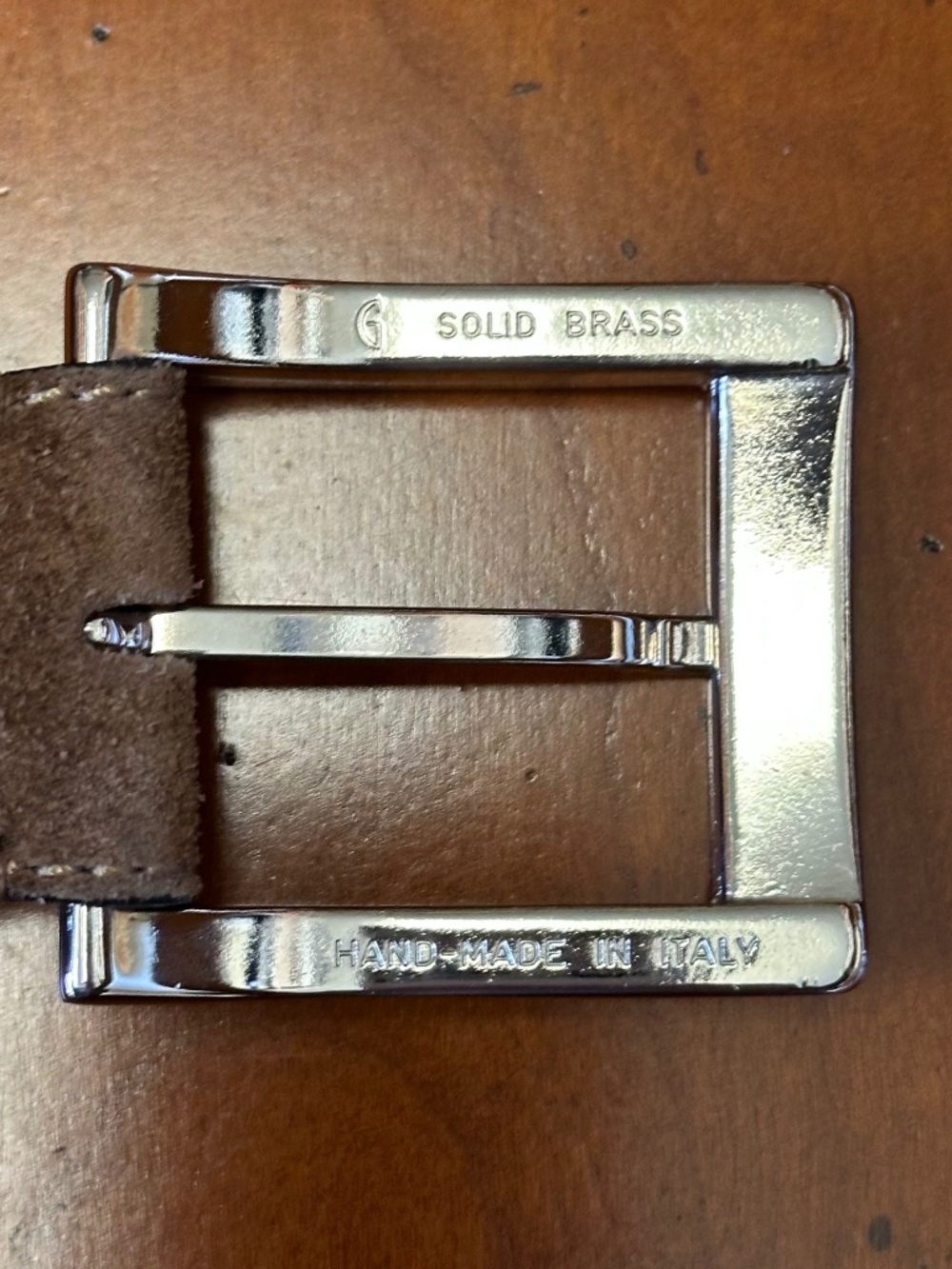 Di Bianco Farro Italian Suede Belt Mens SZ 36 - Picture 11 of 14